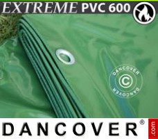 Presenning 4x6m PVC 600g/m² Grön, Flammhämmande